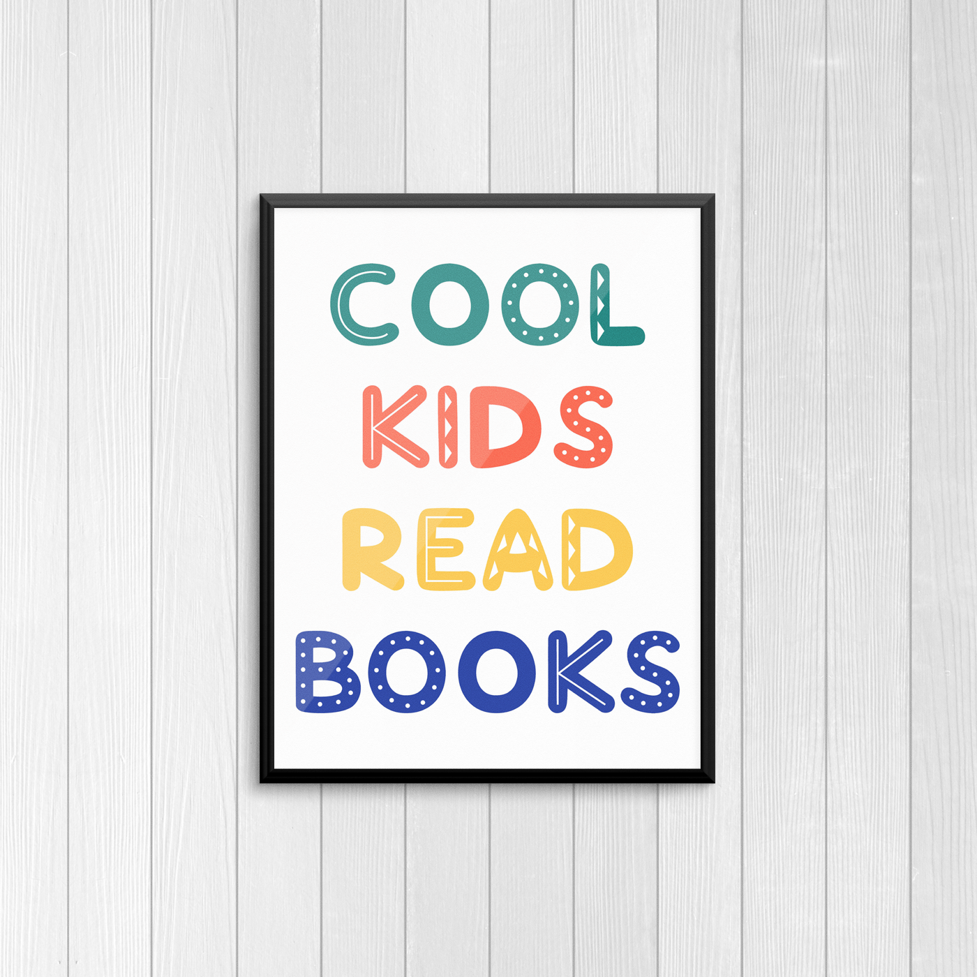 Cool Kids Read Books Print (Free Download)