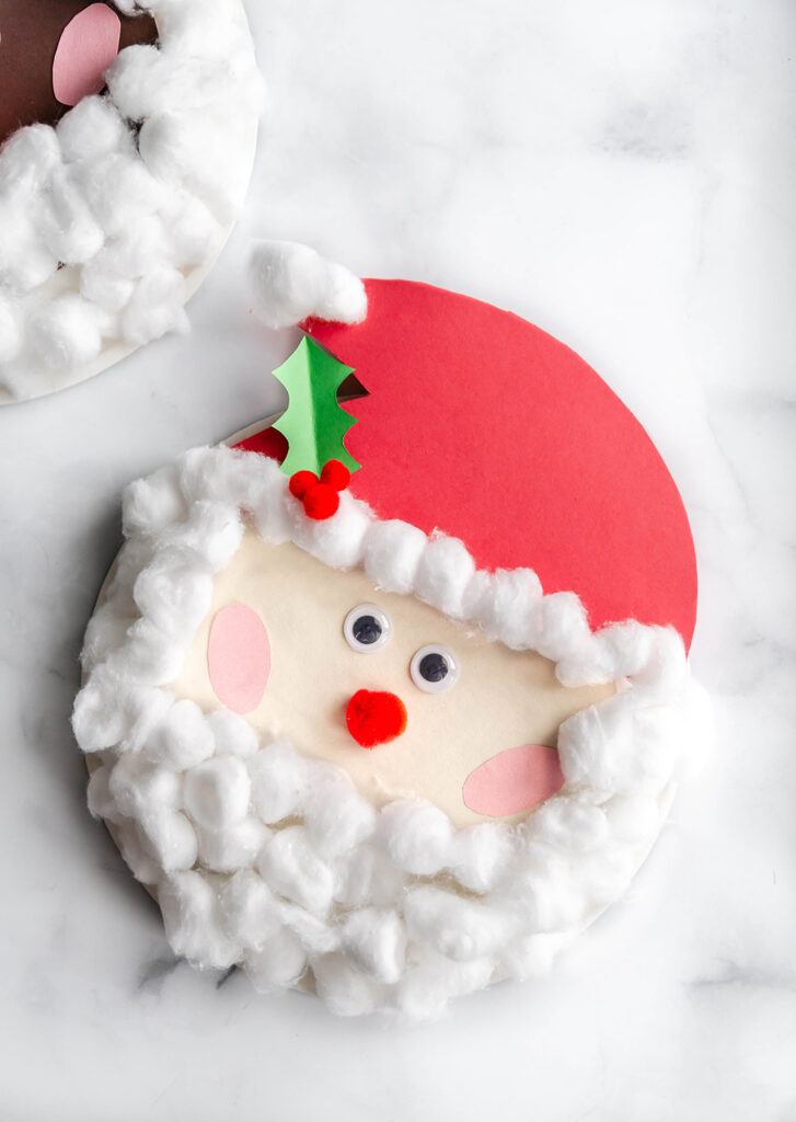 Paper plate santa best sale