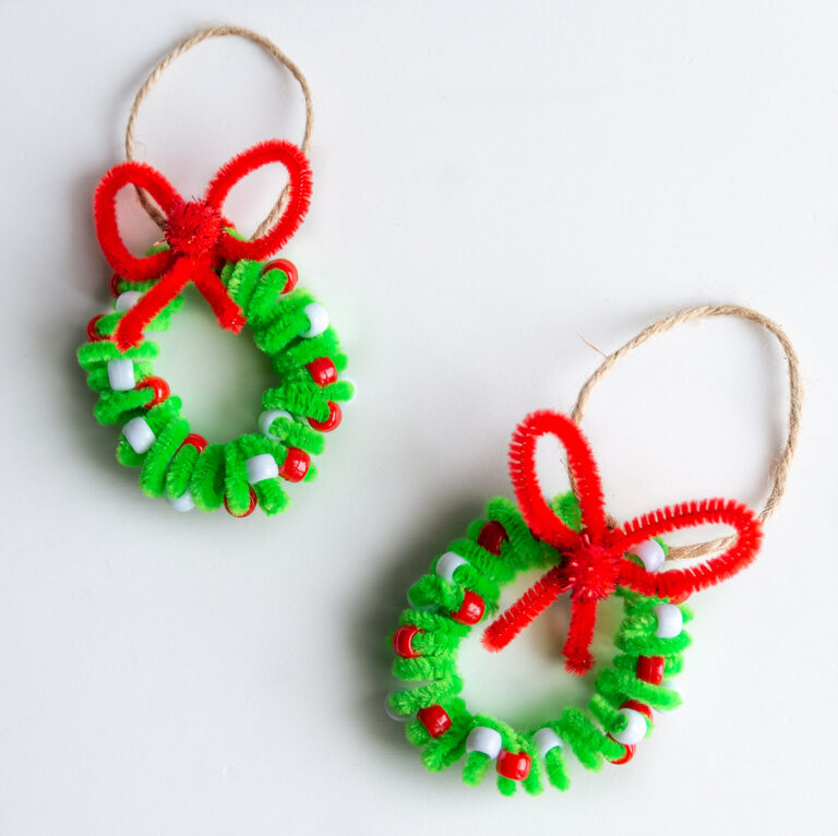 Pipe Cleaner Wreath Ornament My Crafty Mama Pipe Cleaner Wreath Ornament My Crafty Mama